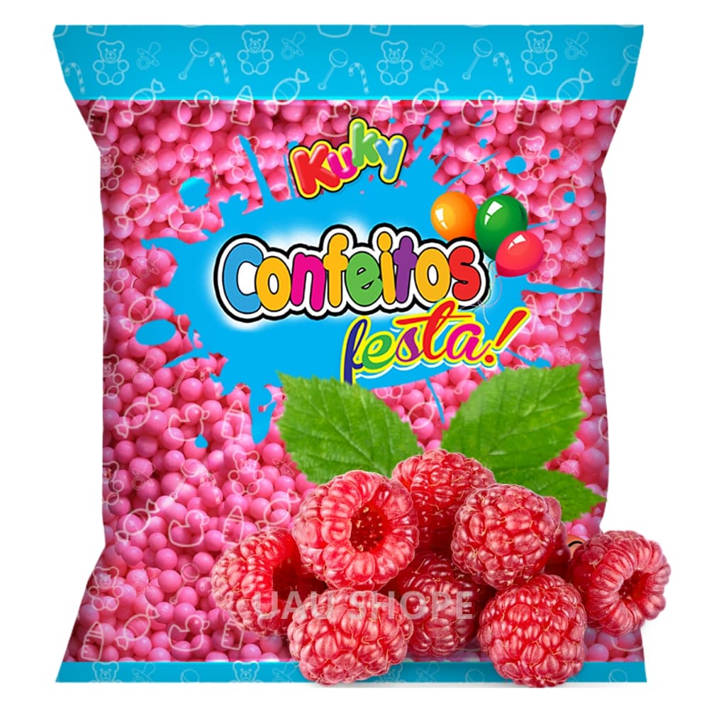 1/2/3 Confeito Bolinhas Festa para Tubete Doce 500gr Framboesa (rosa)
