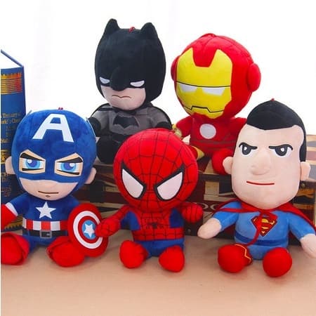 Herói Homem-Aranha Capitão América Marvel Vingadores Brinquedos De Pelúcia Macios De Ferro Bonecas De Filme Presentes