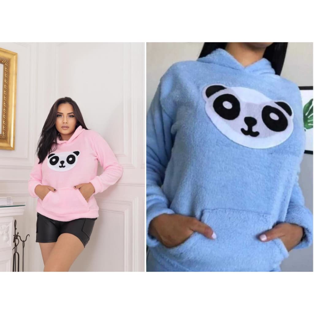 KIT DE DUAS BLUSAS DE FRIO PANDA QUENTINHA