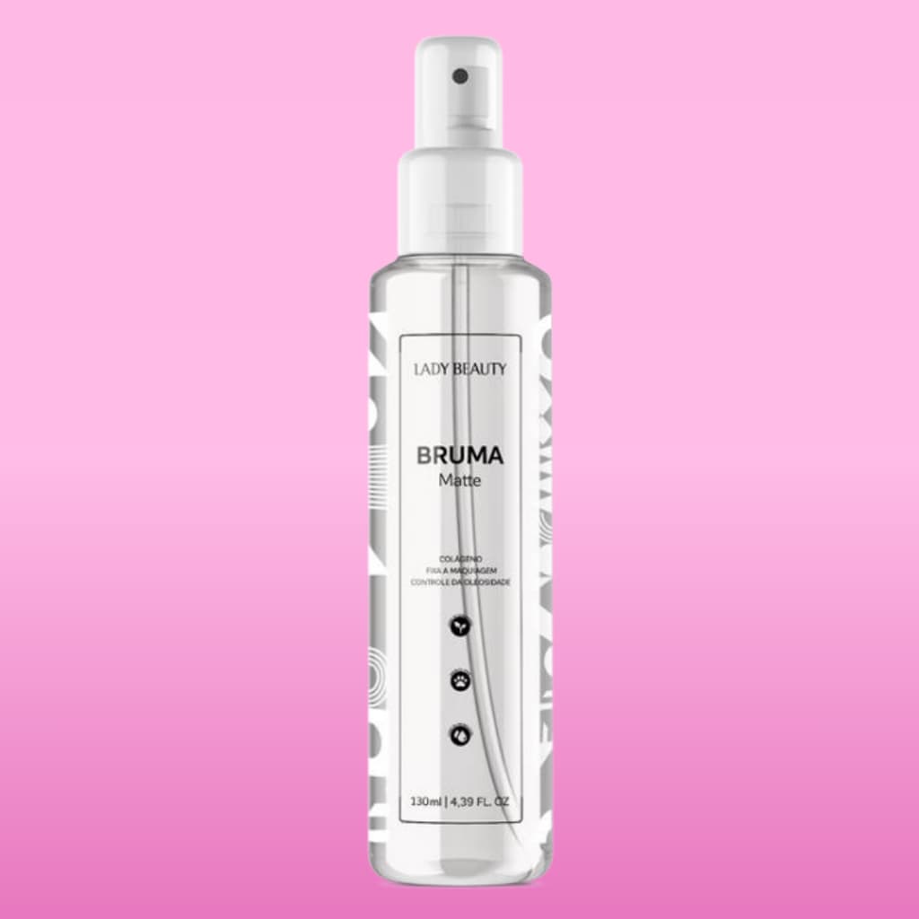 Bruma Fixadora de Maquiagem Efeito Matte Longa Duração Lady Beauty 130ml
