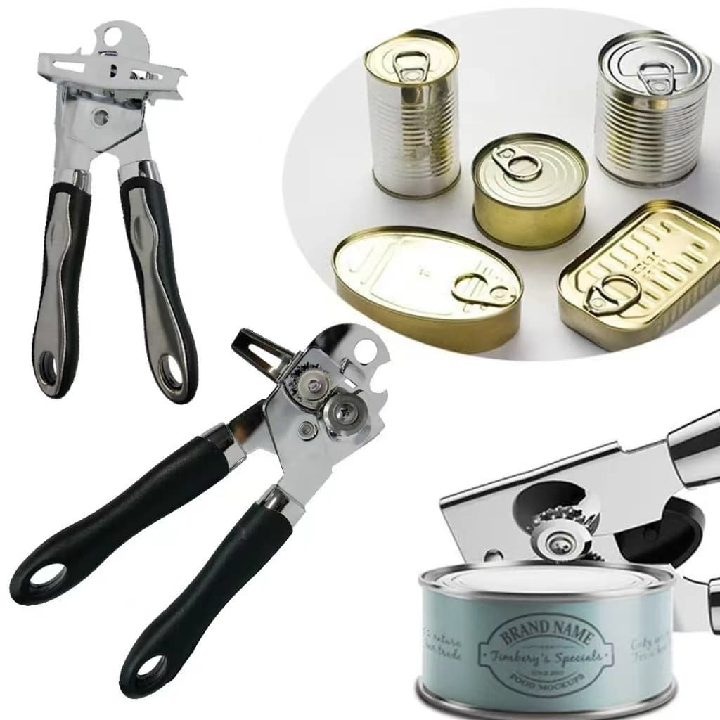 Abridor De Latas E Garrafas Aço Inox Profissional Casa Cozinha