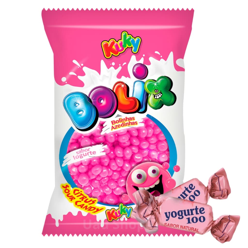 1/2/3 Bala De Goma Azedinha Bolix Iogurte 500g - Kuky