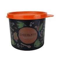 Tupperware Redondinha Floral Chocolate 390g Linha Armazenagem