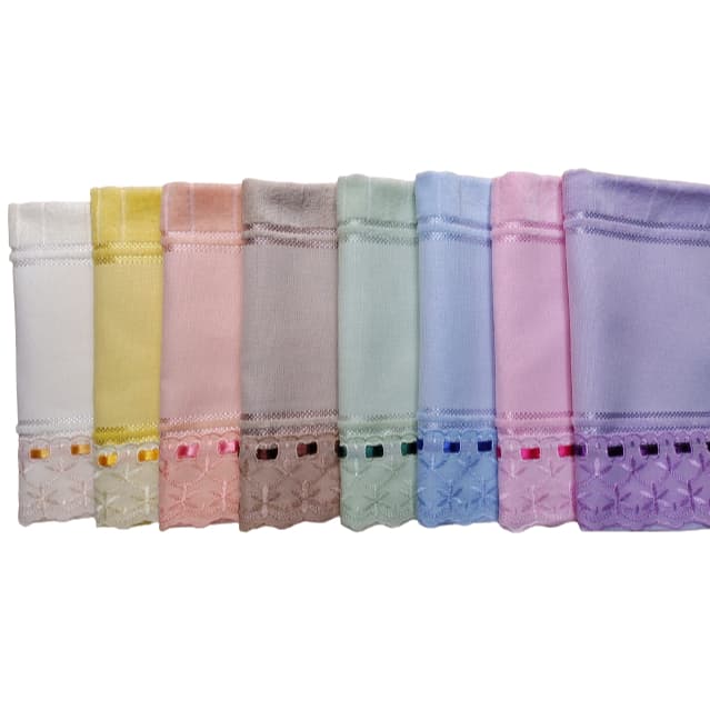 Kit 10 Toalhas Lavabo Bordado Inglês p/ Pintura - Linha Artesanalle - Marca Döhler
