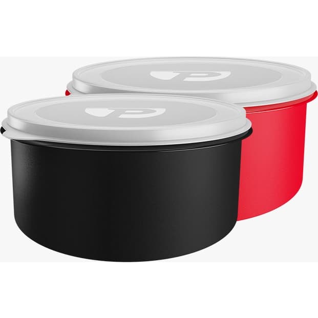 Pote Organizador Porta Vasilha Alimento simular a Tupperware 3L Preto ou Vermelho