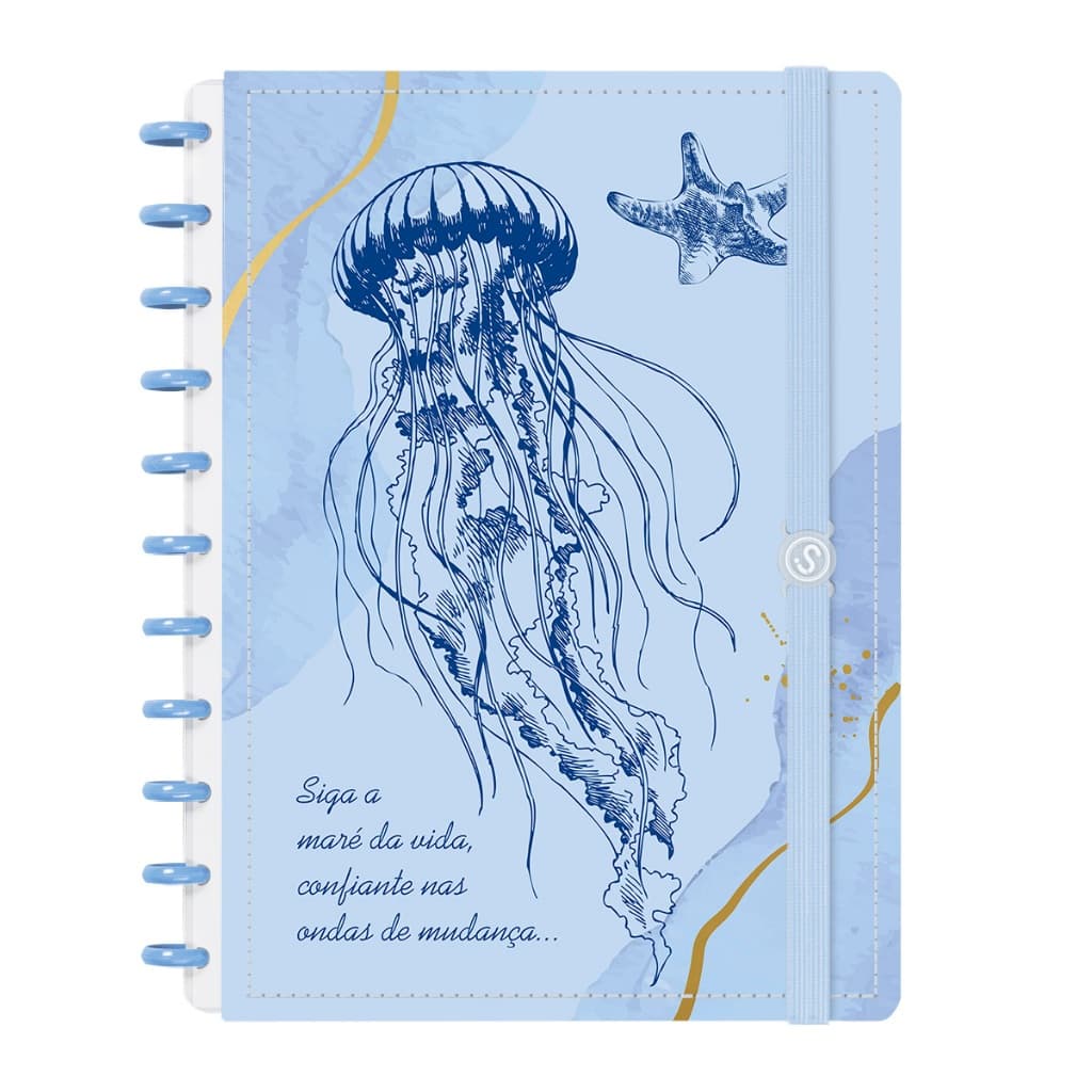 Caderno De Disco Iscool Inteligente Oceania Maré