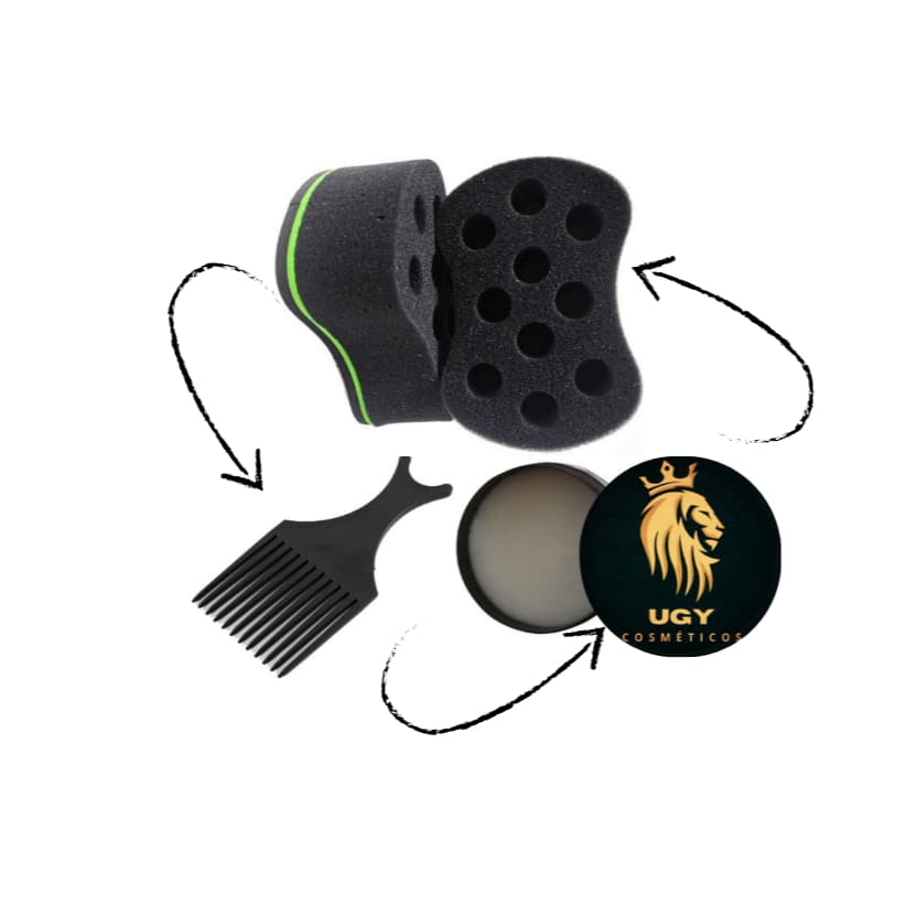 Kit Buchinha + Pente + Cera Modeladora