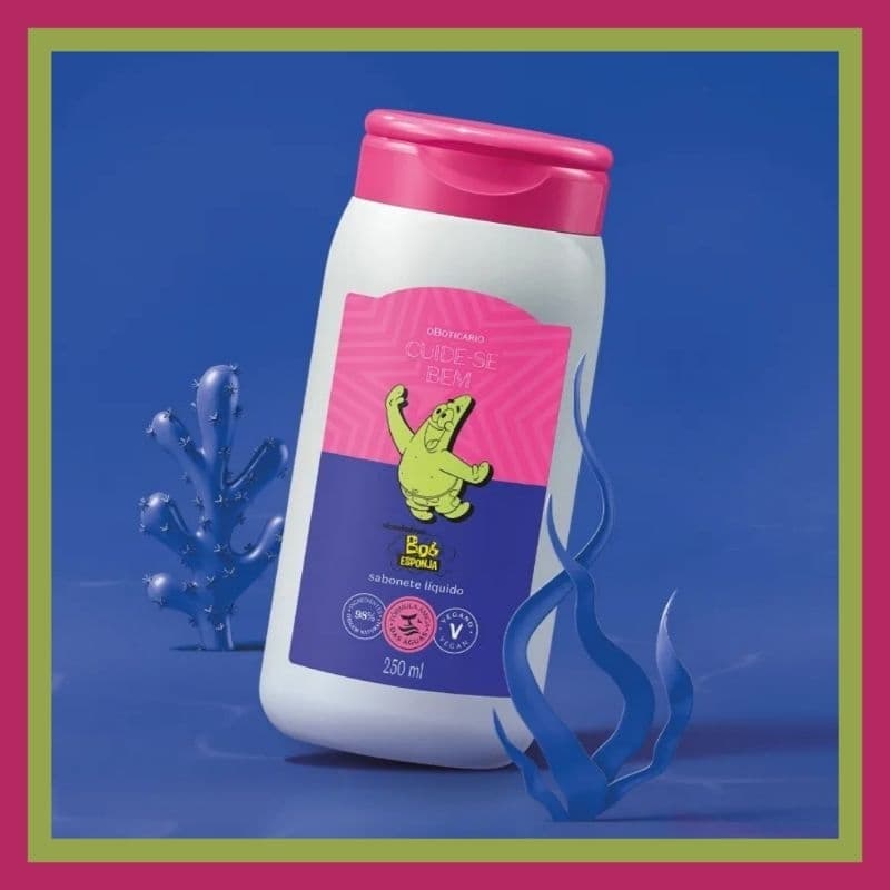 Sabonete Líquido Corporal Cuide-se Bem Bob Esponja Patrick Estrela 250ml