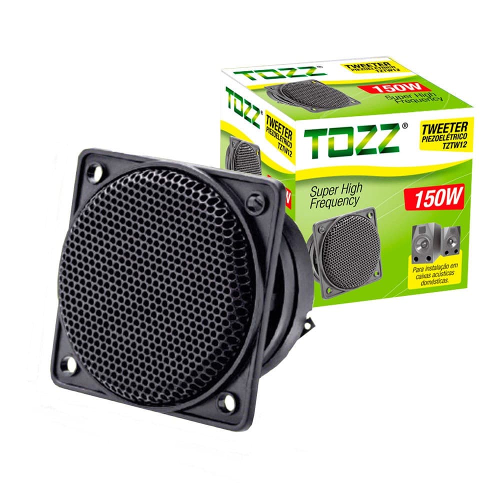 Tweeter Piezo Elétrico Quadrado 150w - Tozz - Unitário