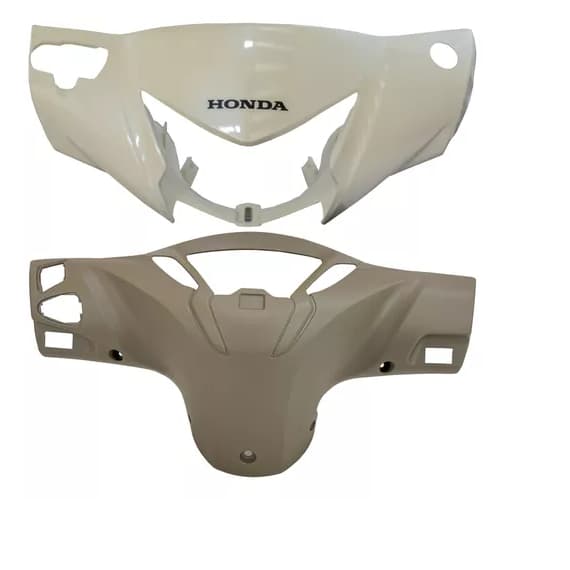 Carenagem Farol Carcaça Painel Biz 125 Branca 2018/2023 Creme Lily Perolizado