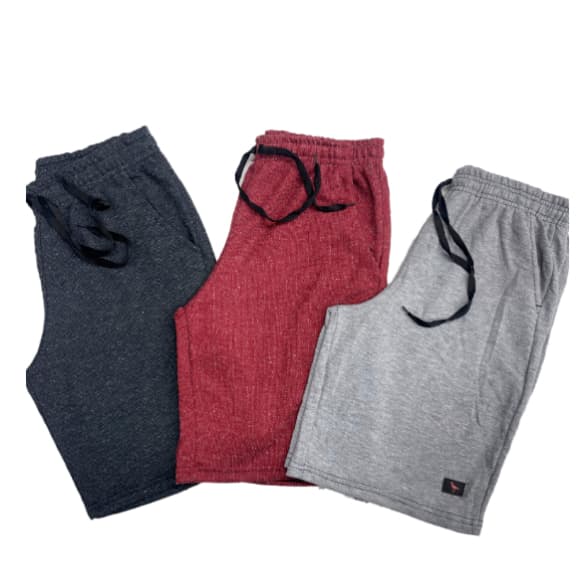 Kit Shorts Moletom Masculino Premium Bermuda de Treino Algodão