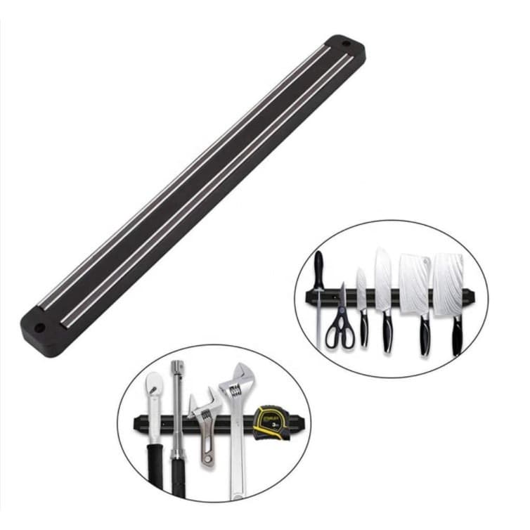 Barra Magnética 33cm De Parede Para Faca E Utensílios Organizador Porta Facas Imã Faqueiro Suporte Cozinha
