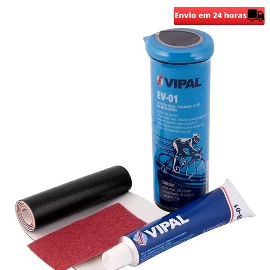 Kit Remendo Bike Vipal Ev-01 Reparo Pneu Câmara De Ar Mtb Speed
