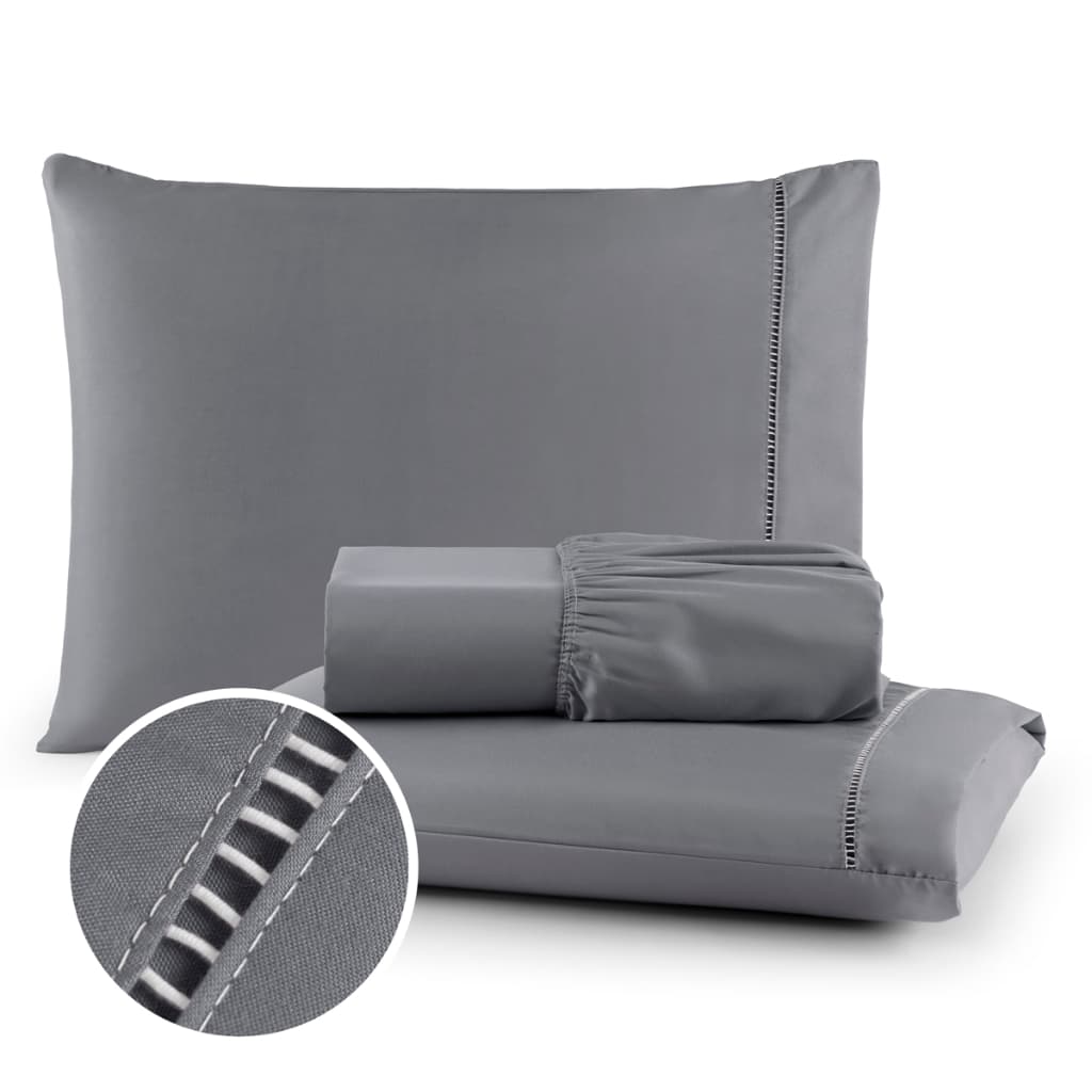 Roupa Cama Lençol Ponto Palito Micropercal 400 Fios todos tamanhos