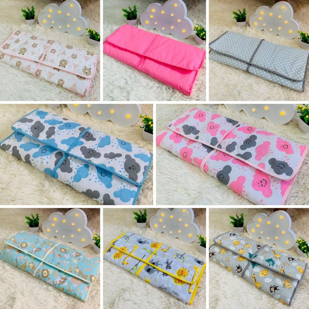 Trocador Portátil Impermeável Para Bebe Acolchoado Diversas Estampas