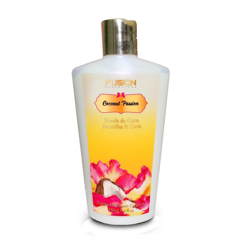 Creme Hidratante Corporal Coconut Passion Fusion Cosméticos 250ml