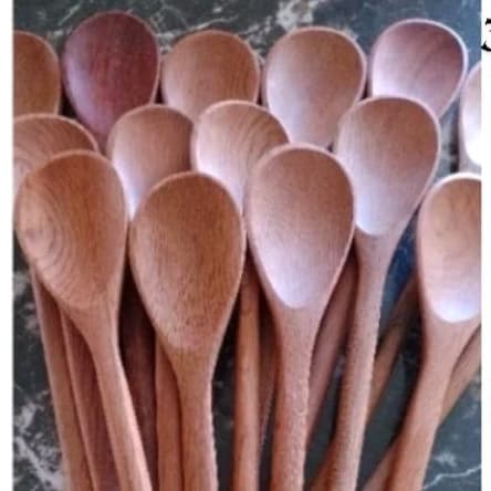 COLHER DE PAU kit com 30 ou 50 unidades de 25 cm de comprimento