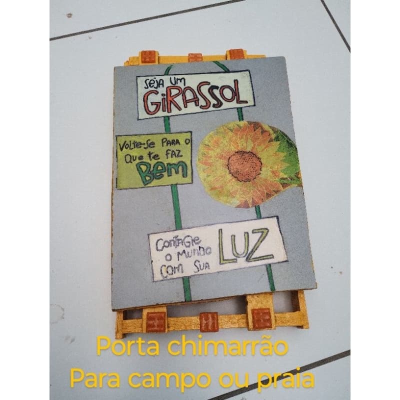 Paletes com azulejo - porta mate e porta panela