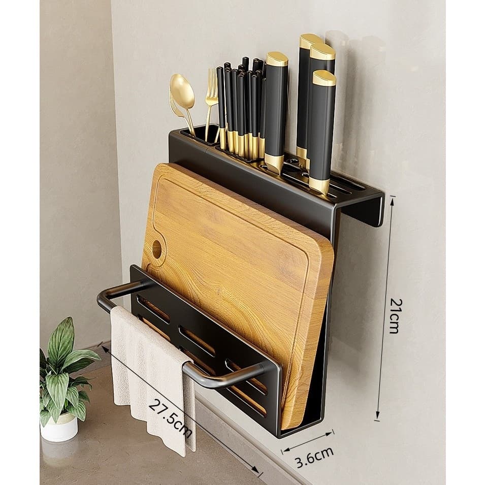 Suporte De Cozinha Porta Talheres escorredor de louça Preto