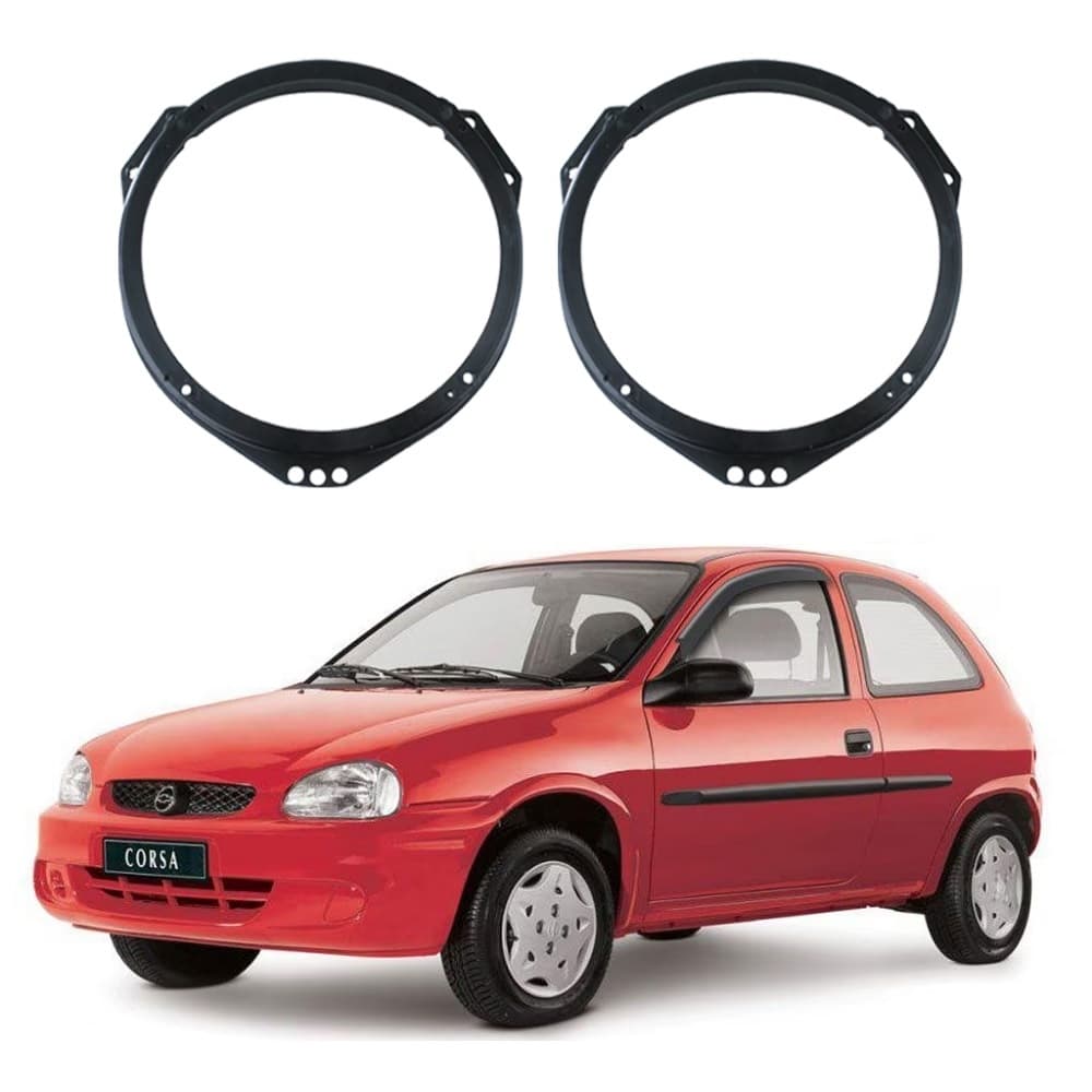 Aro Adaptador Automotivo para Alto Falante Carro Gol Corsa  Dianteiro 6 Polegadas Par