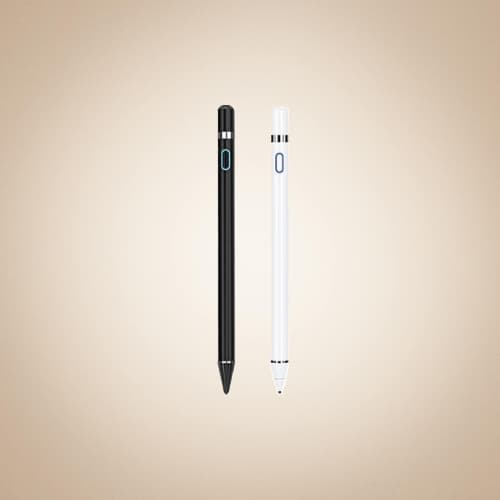 Caneta Stylus Pen Touch Ponta Fina Preta e Branca - FSH 123