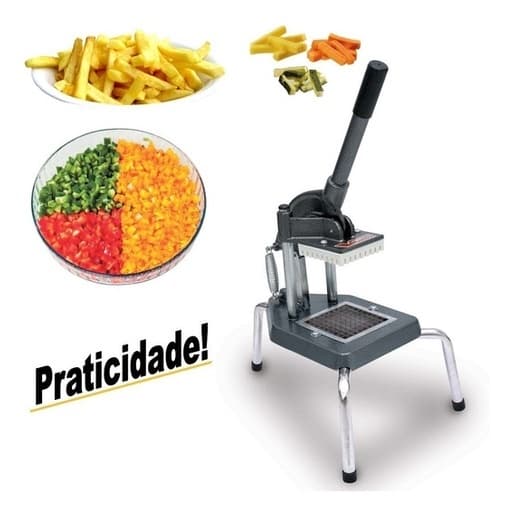 Picador Cortador De Legumes Frutas Batata Cabrita Profissional Reforçado Médio