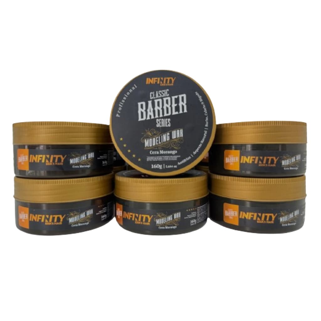 Kit Com 6 Cera Pasta Modeladora Infinity Cera Morango 160g
