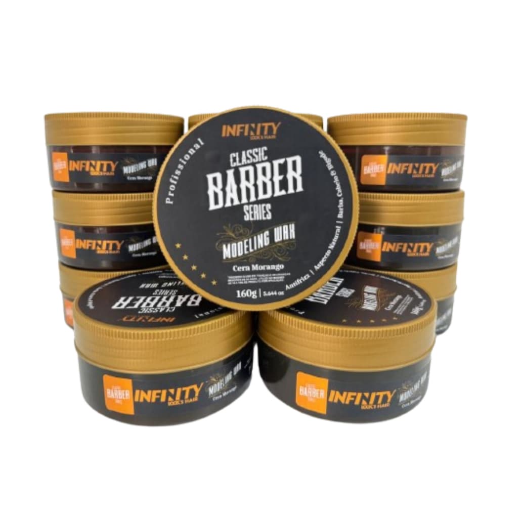 Kit Com 12 Cera Pasta Modeladora Infinity Morango 160g