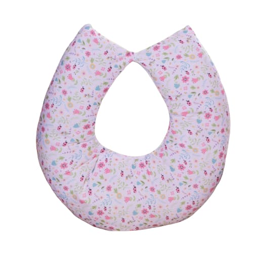 Almofada Amamentação para Bebê Menina Sublimada - Flores