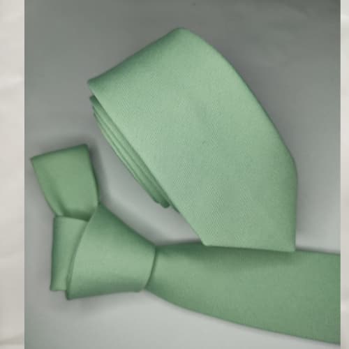 Kit Gravata masculina Verde Menta Fosca (Tecido Oxford) - 10 a 14 unidades (A pronta entrega)