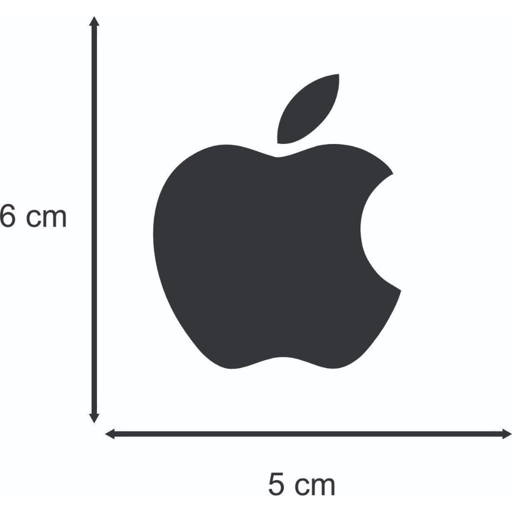 Adesivo Apple Maça 6x5 Maça ,Moto, Carro , Bike, Capacetes