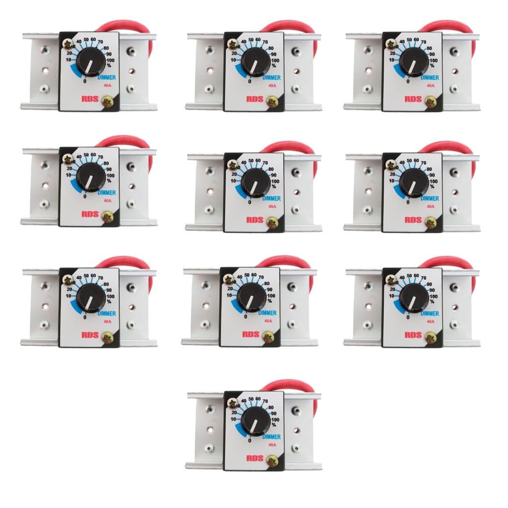 Kit 10 X Dimers 40A Controlador de Potência/ Voltagem e Tensão motores exaustores 110 220v