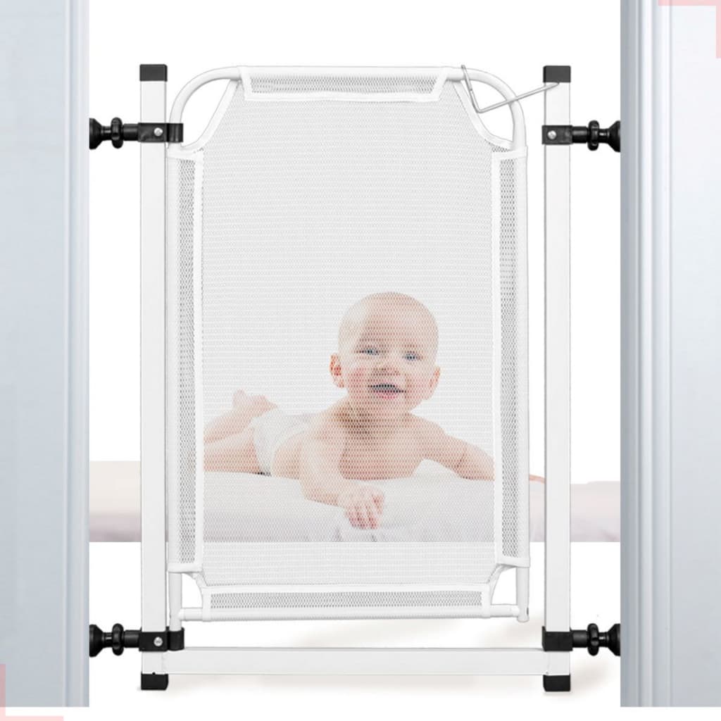 Grade Para Porta Portão Segurança -Grade Para Cachorro Pet Criança Bebe Com Extensor de 10 cm - Medindo 70 à 84
