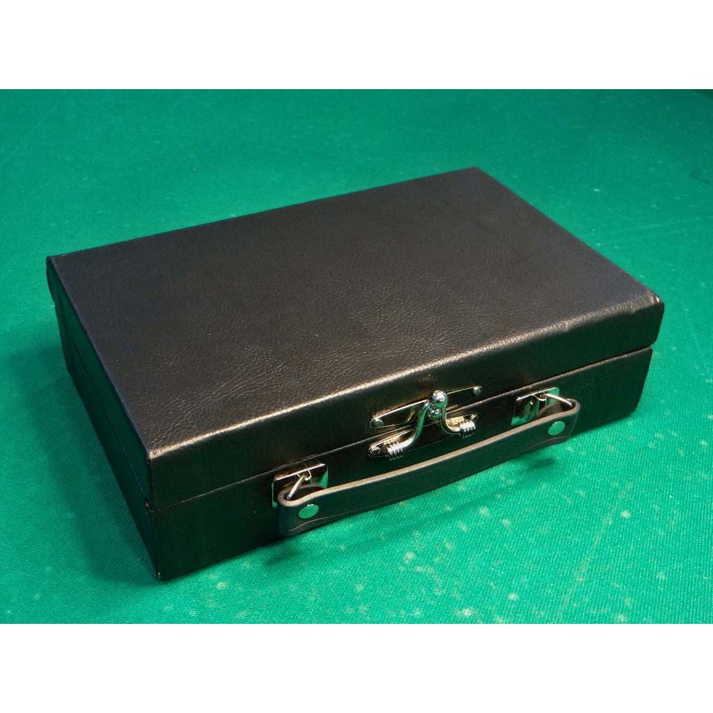 ESTOJO MALETA DE CORINO PARA 8 BOLAS DE SINUCA/BILHAR/SNOOKER