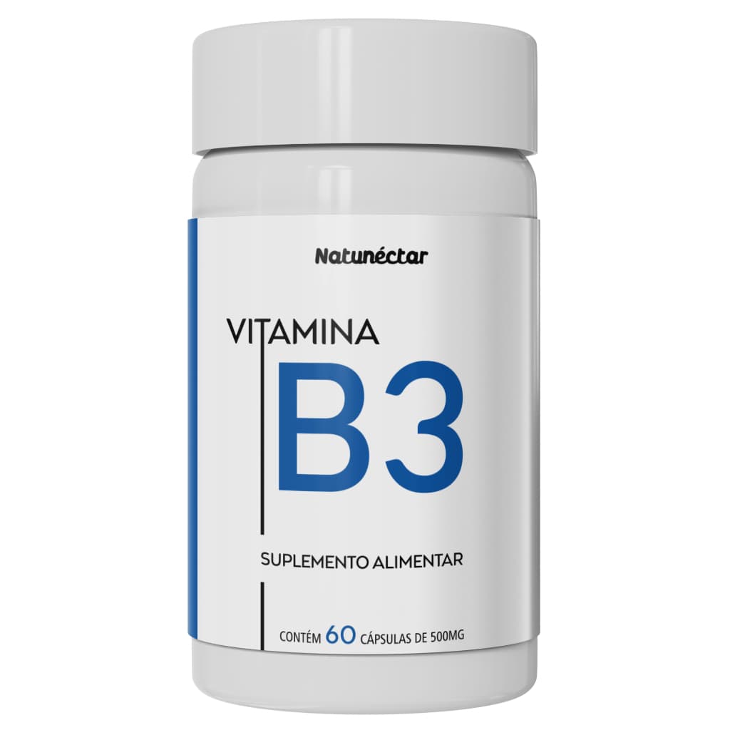 Vitamina B3 60 Cápsulas Niacina Niacinamida Natunéctar