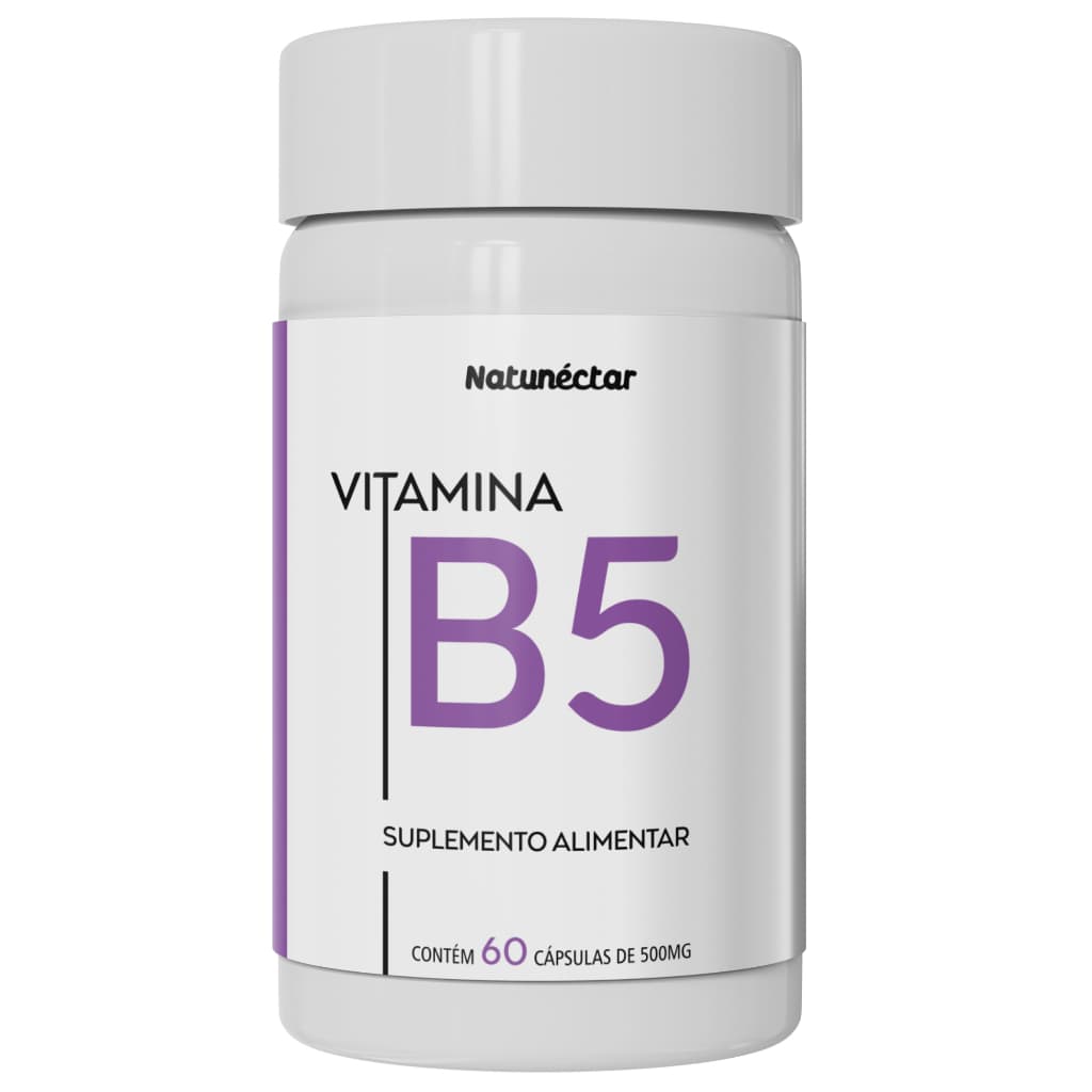 Vitamina B5 Ácido Pantotênico 60 Cápsulas Natunéctar
