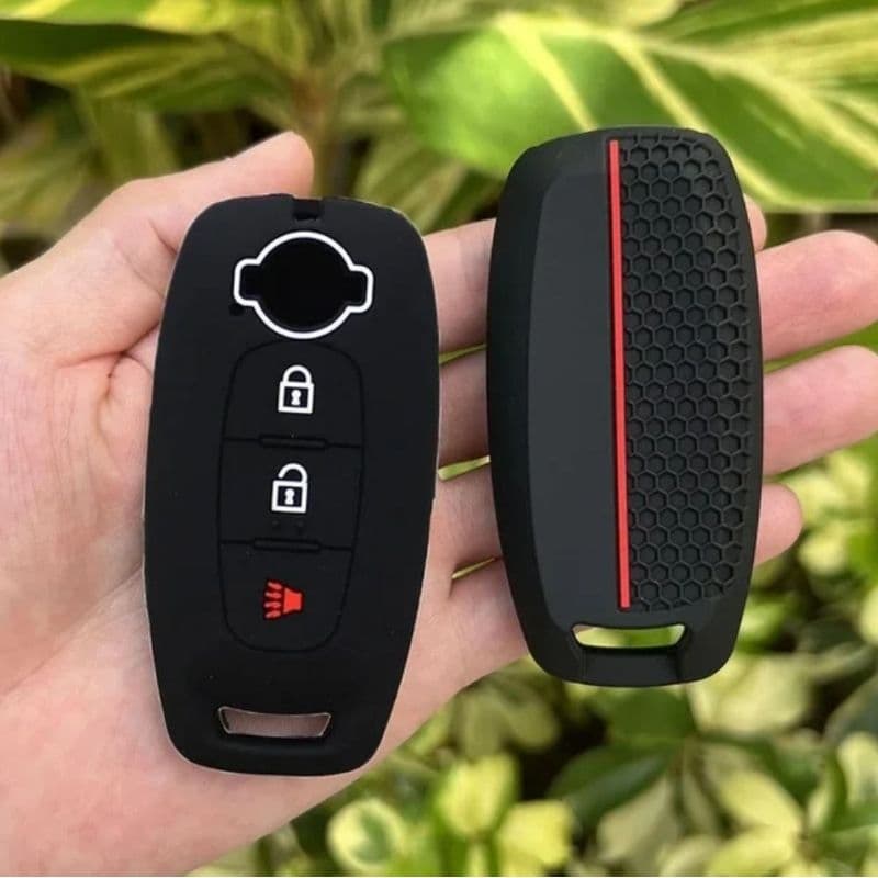 CAPA SILICONE CHAVE PRESENÇA NISSAN KICKS 2024 3 Botões