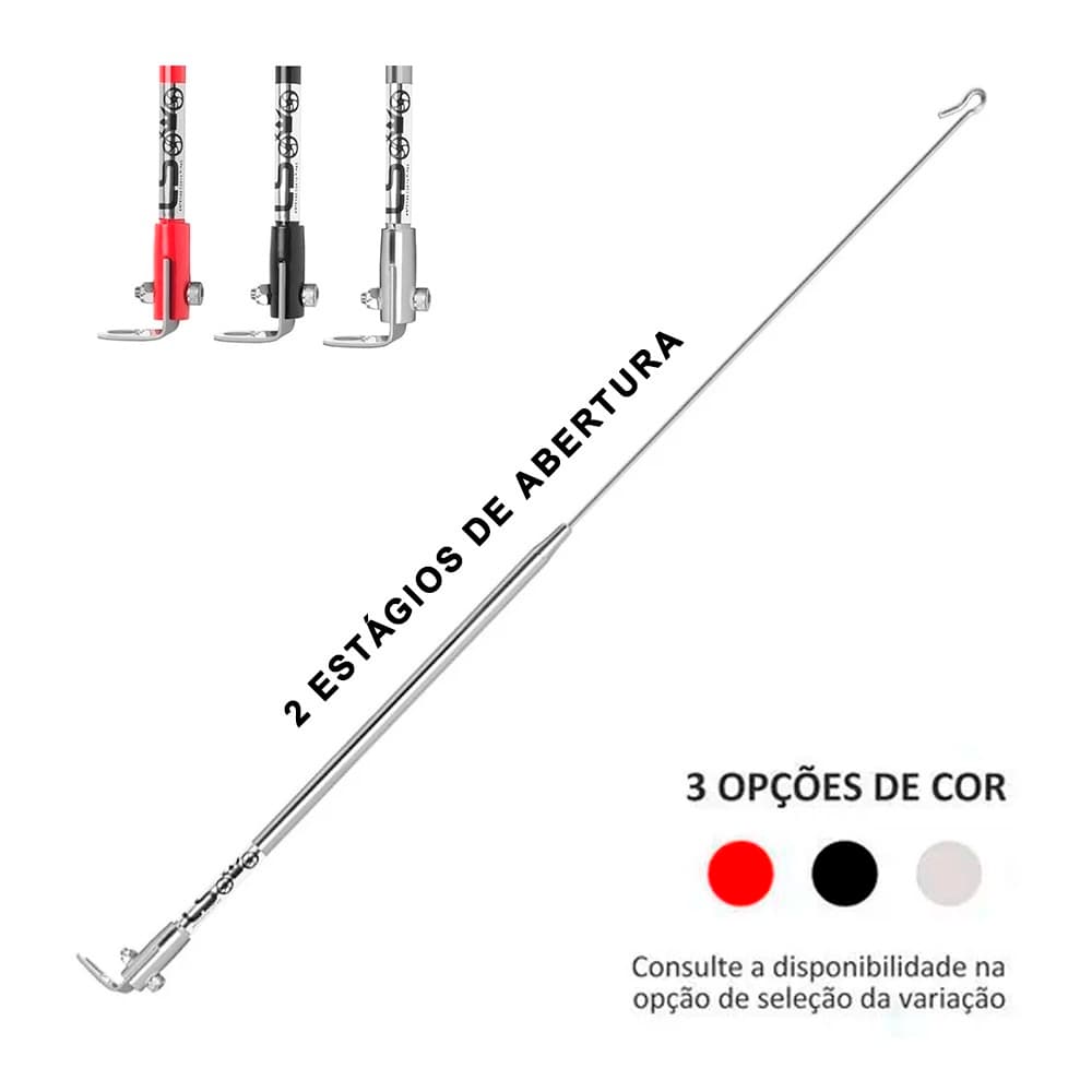 Antena Corta Pipa Moto Motocicleta 2 Estágios Retrovisor