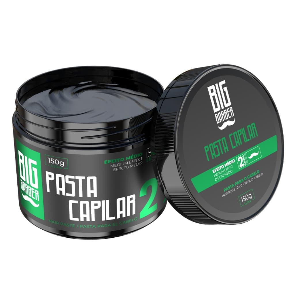 POMADA CAPILAR BIG BARBER 150G EFEITO MÉDIO PROFISSIONAL