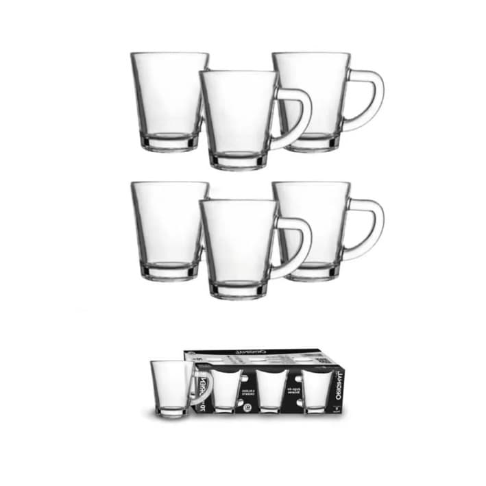 Conjunto De 6 Xícaras De Vidro Para Café Chá 70ML