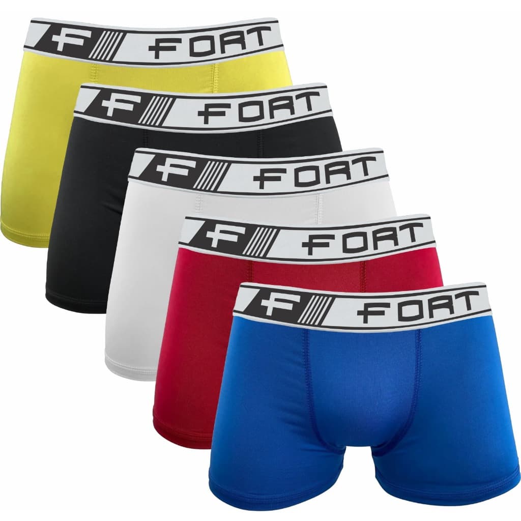 Kit Com 10 ou 5 Cuecas Algodao Cotton Boxer Menino Infantil Criança Elastico 3 a 8 anos
