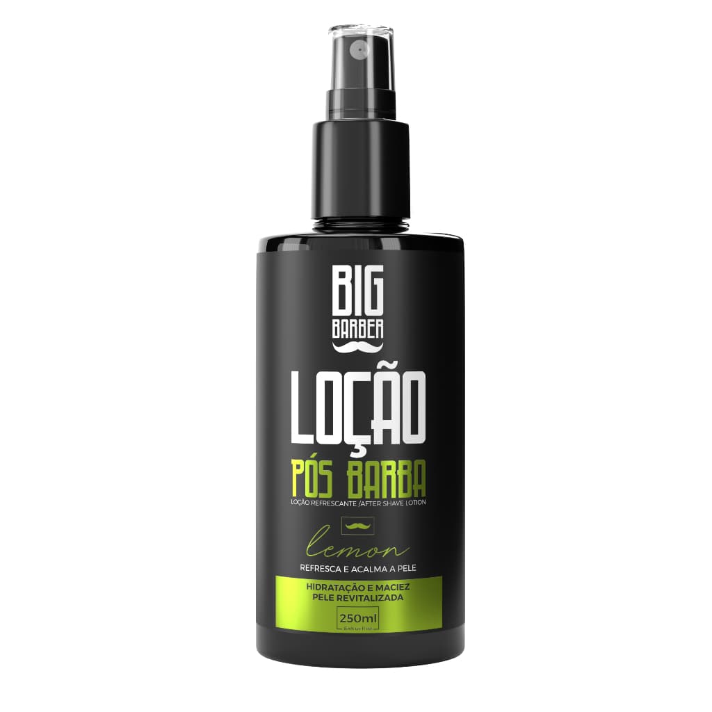 LOÇÃO PÓS BARBA SPRAY BIG BARBER 250ML LEMON PROFISSIONAL