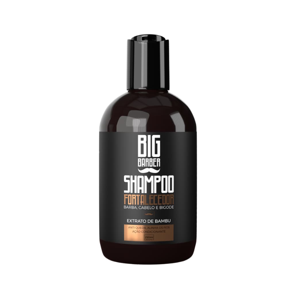 SHAMPOO FORTALECEDOR ANTIQUEDAS PARA BARBA BIG BARBER 250ML PROFISSIONAL