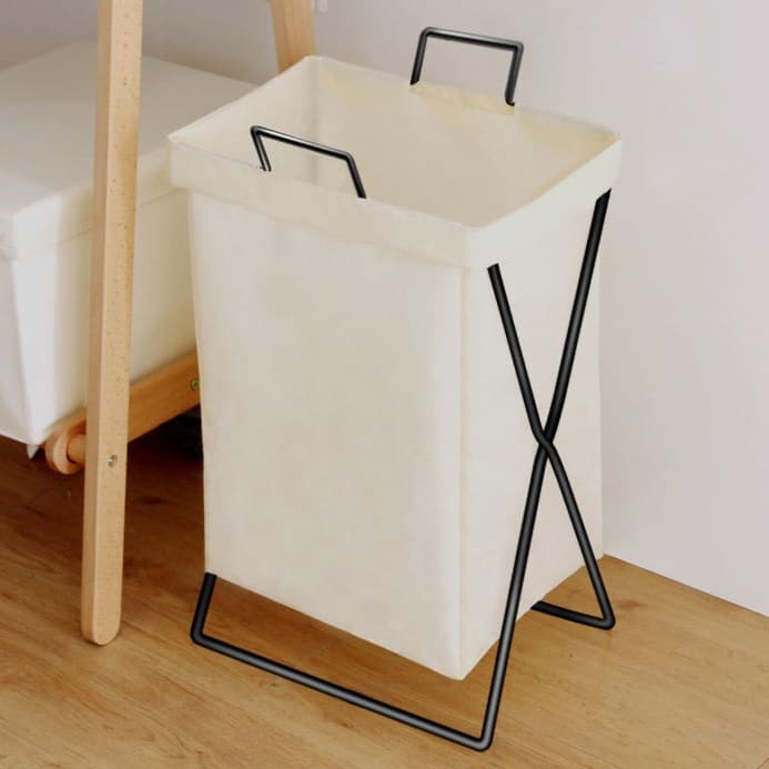 Cesto organizador roupa dobrável grande/ cesto de roupas sujas grande com suporte