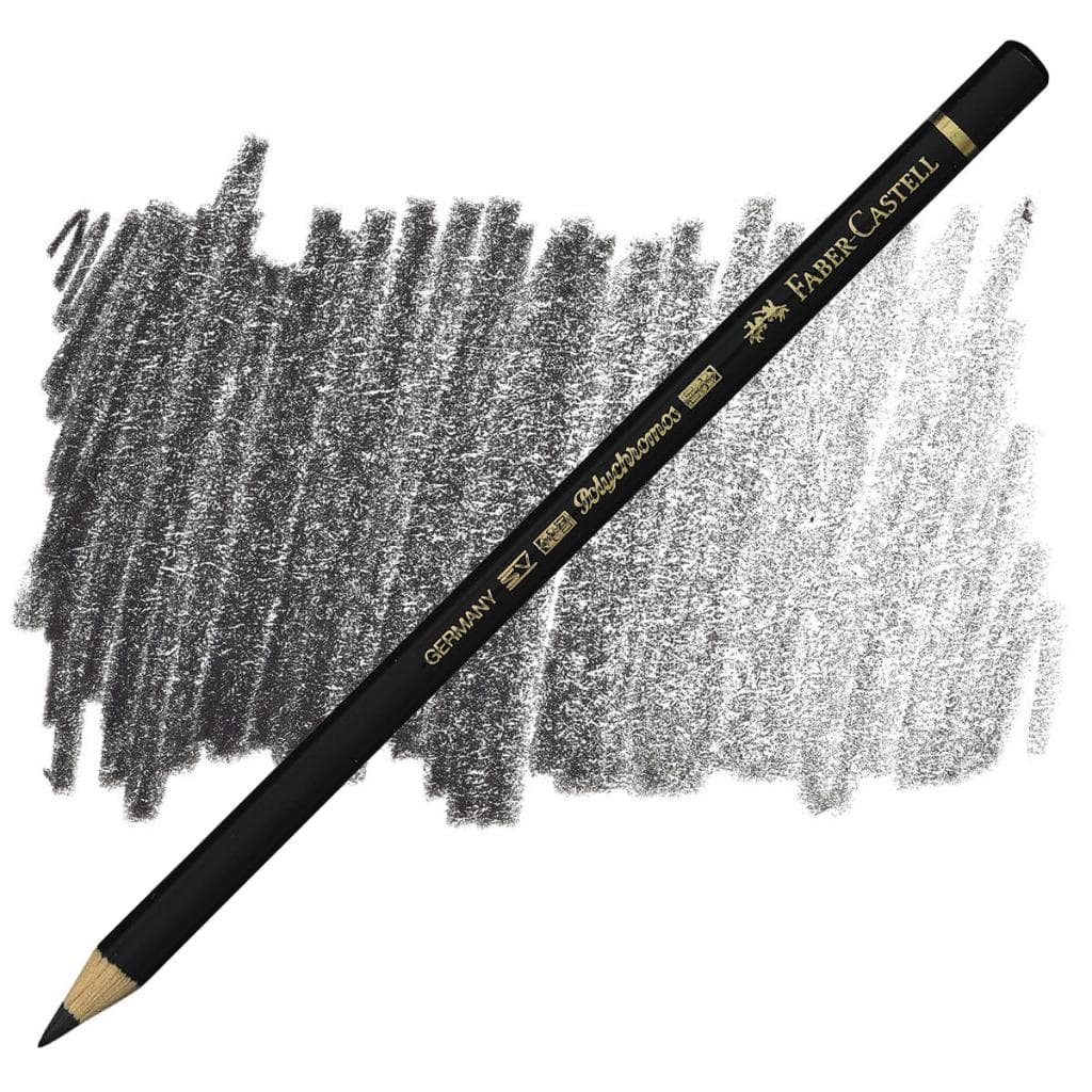 Lápis de Cor Faber-Castell Polychromos Permanente 199 Preto