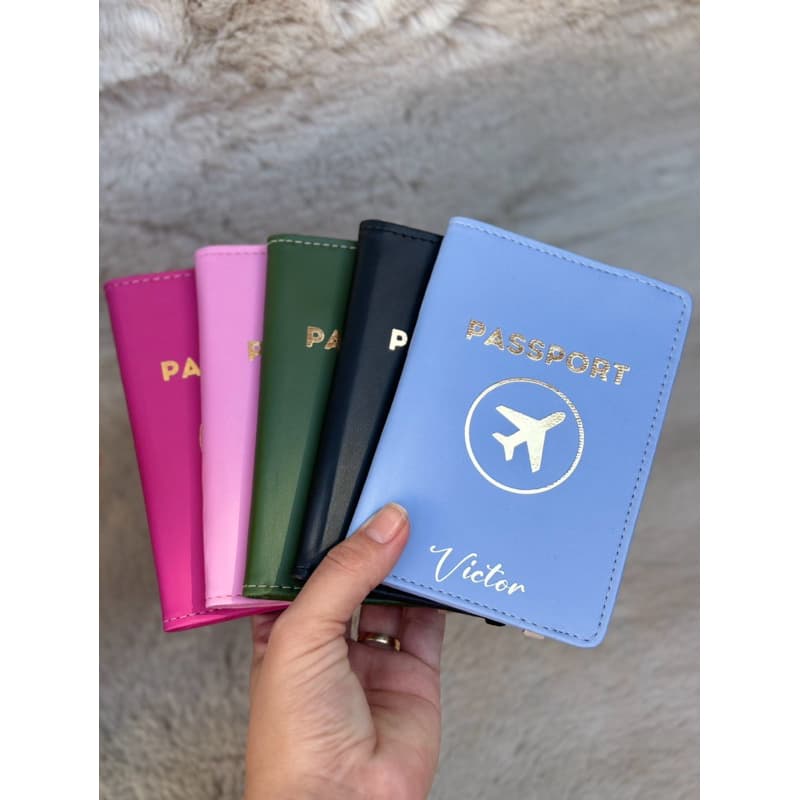 Carteira Porta Passaporte Porta Cartão Personalizado Com Nome