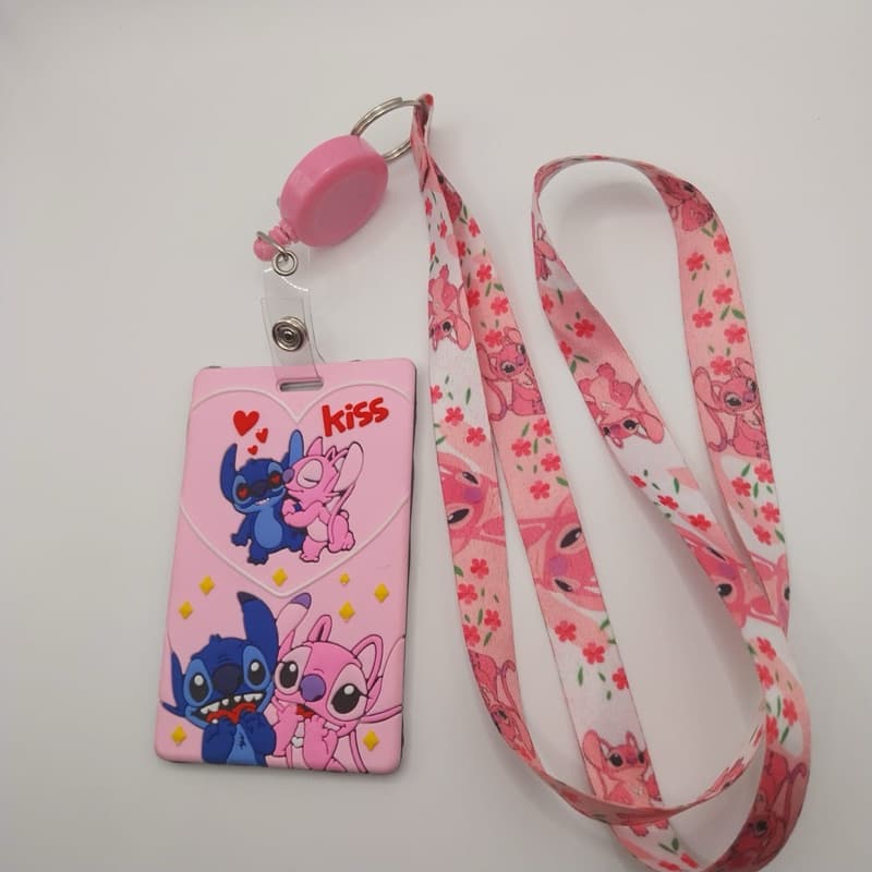 porta crachá stitch cartão  Lilo stitch