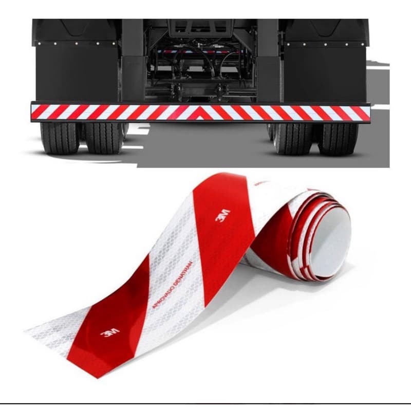 Kit  15 FaixaS Refletiva Parachoque De Caminhão 3m 2,40m x 10cm Original