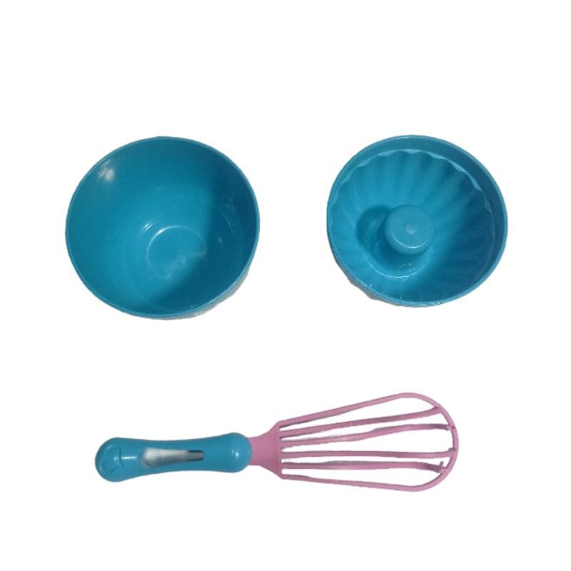 Kit Infantil Confeiteiro Com 3 Peças forma redonda , tigela e um utensilio Altimar
