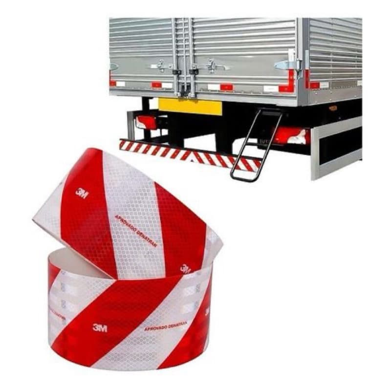 Kit 20 FaixaS Refletiva Parachoque De Caminhão 3m 2,40m x 10cm Original
